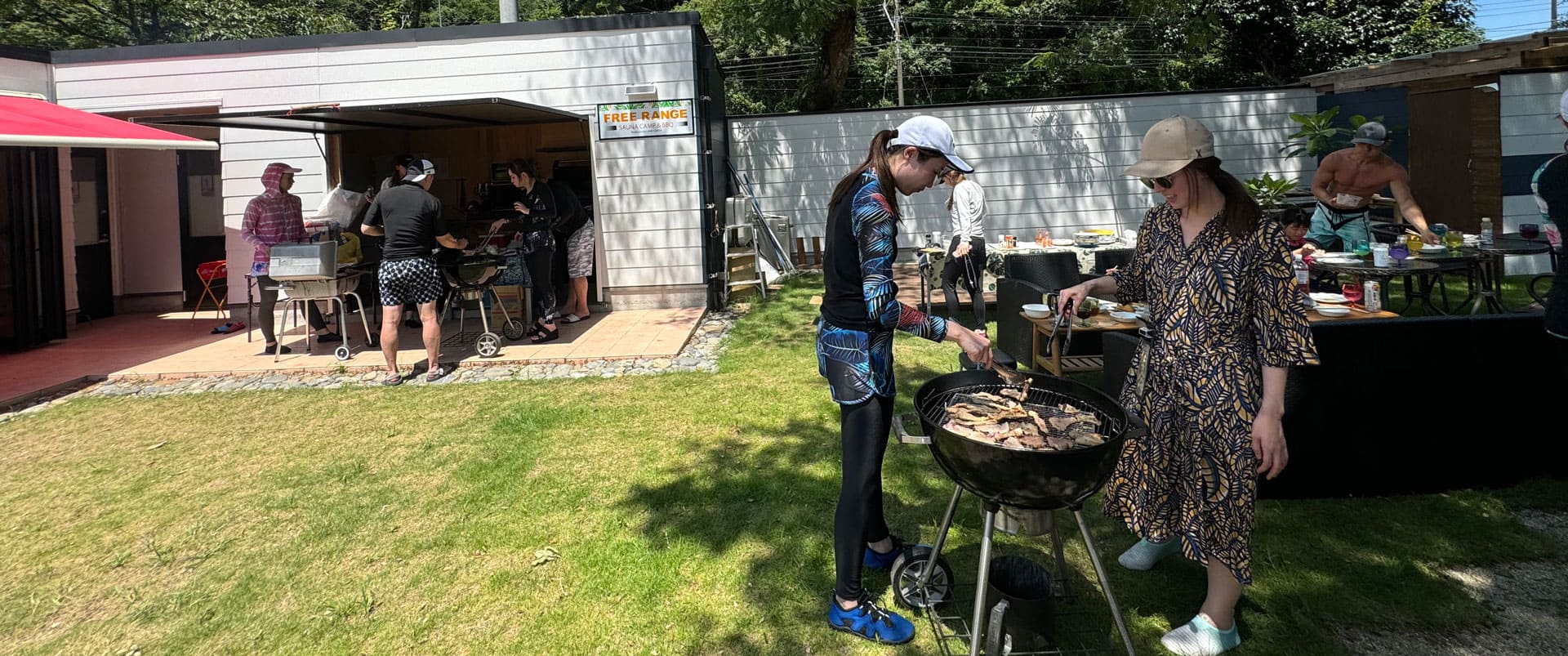 BBQの様子